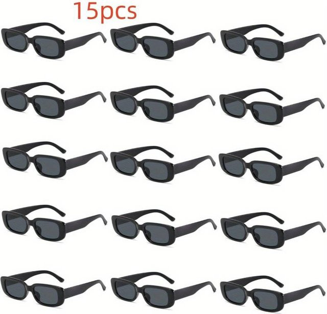 Dote Modebrille, Unisex, rechteckig, Vollrand, Kunststoff, schwarz, grau - Bild 1