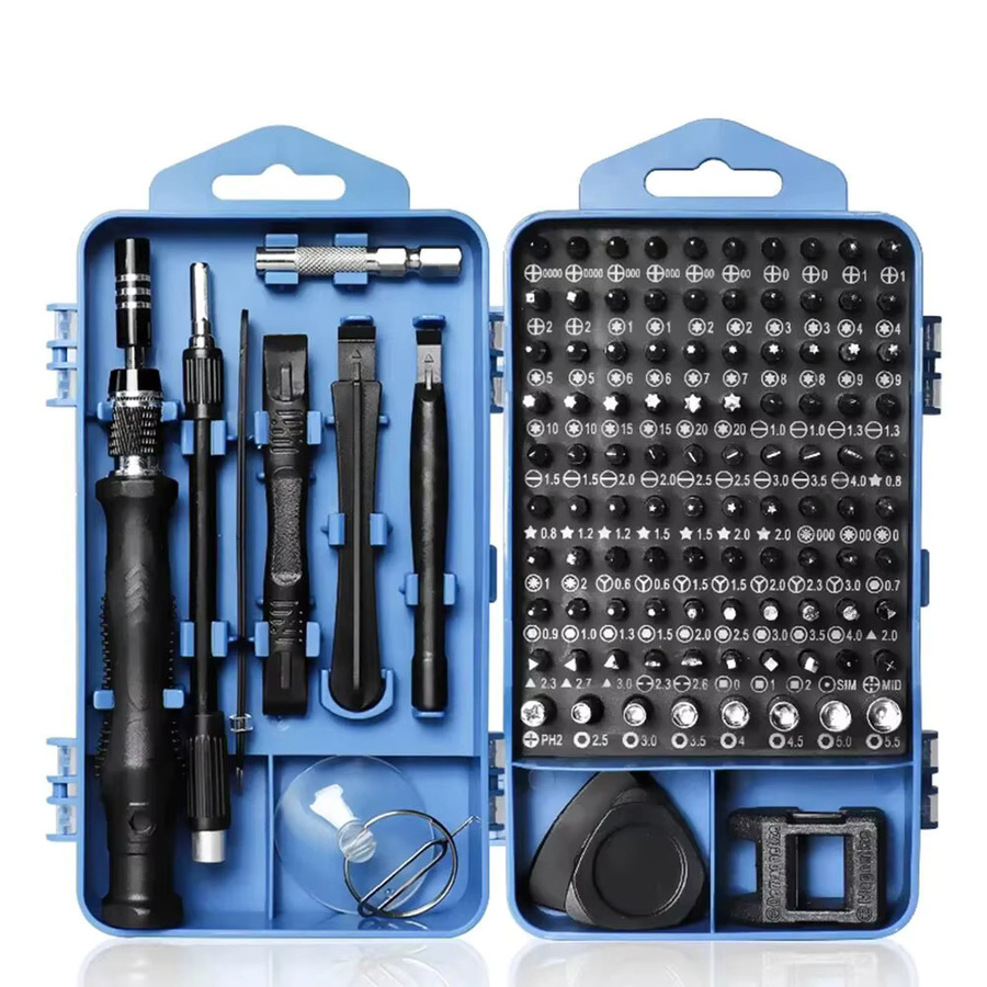 Galacok 117 in 1 Präzisions-Schraubendreher-Set mit magnetischen Torx- und Sechskant-Bits in Blau für iPhone, Xiaomi, Mac und PC - Bild 6