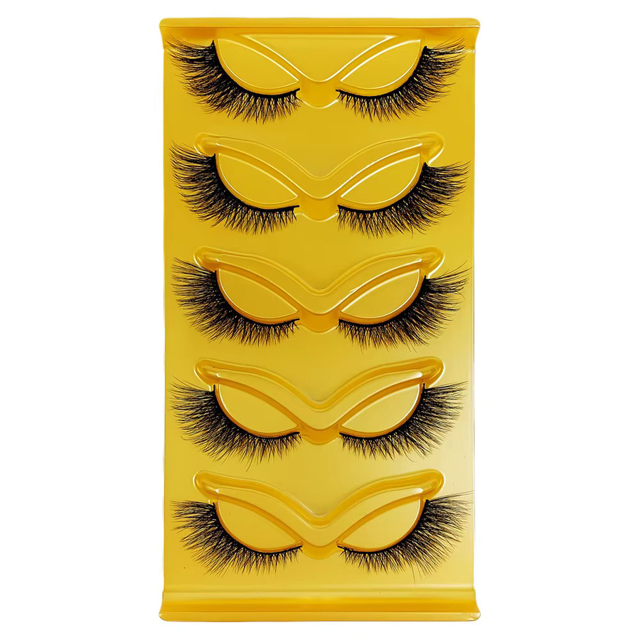 JIEFUXIN Falsche Wimpern, Black, Unisex - Bild 5