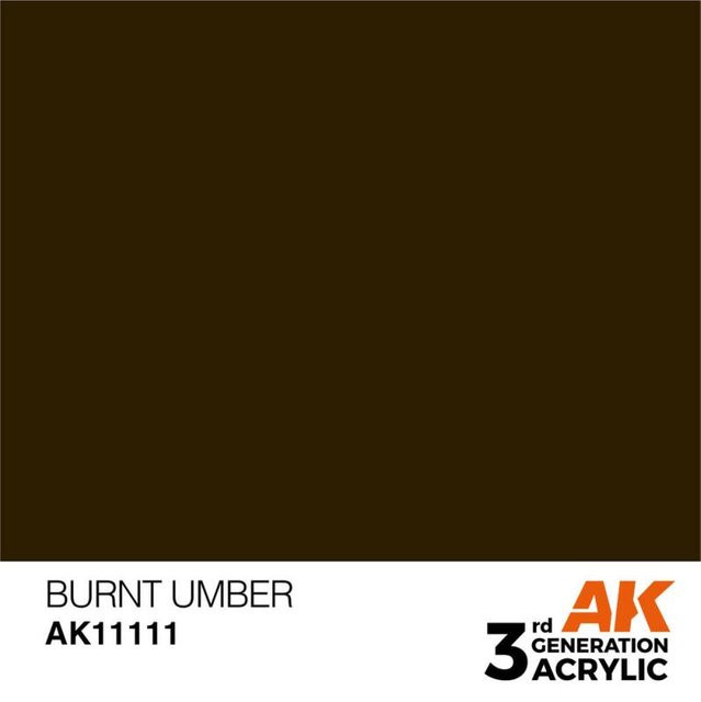 AK Interactive Burnt Umber, Braun, 17ml - Bild 1