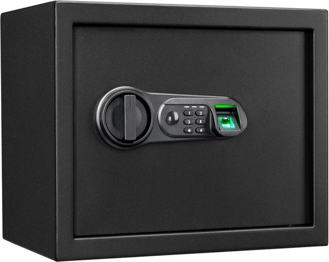 Karat homeliving Tresor Catoca mit elektronischem Code-Schloss und Fingerabdruck-Sensor in Anthrazit und Schwarz, B/T/H: 30 x 38 x 30 cm - Bild 1
