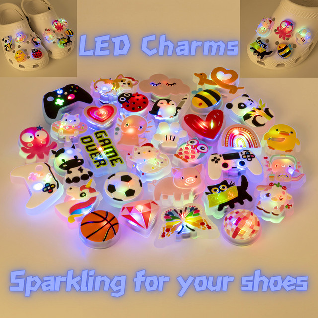 LED-Schuhanhänger Kinder, Eule, Einhorn, Gamepad, Fußball - Bild 1