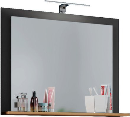 VCM Spiegel anthrazit grau rechteckig B/H/T: 60 x 55 x 17 cm - Bild 1
