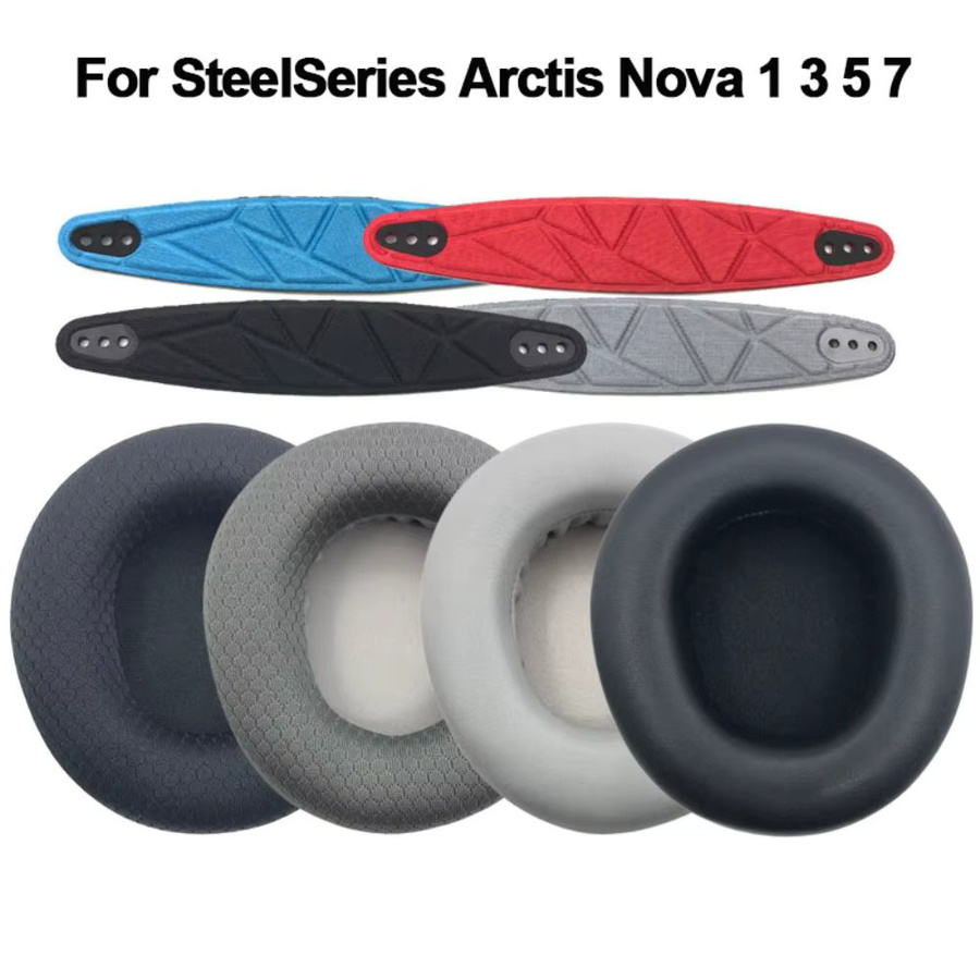 SteelSeries Ersatz-Ohrpolster aus Schaumstoff in Schwarz für Arctis Nova 1 3 5 7 Gaming-Kopfhörer - Bild 2