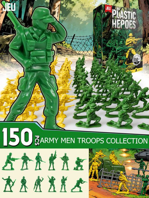 ViiKONDO Army Men Toy Soldier, Militär-Actionfigur, 150 Stück, ab 3 Jahre - Bild 1