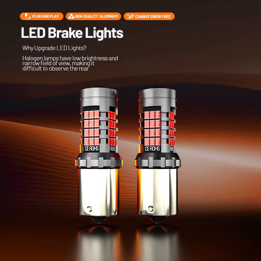 2 Stück LED Bremslicht Lampen P21W BA15S 1156 Canbus Fehlerfrei für Mini Cooper F55 F56 R56 R55 Cabrio F57 R60 R58 R61 R59 - Bild 2