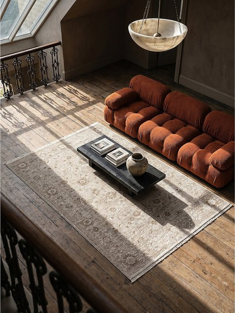 Kadima Design Kurzflor Teppich Orientalisch Beige B: 120 cm, T: 160 cm - Bild 1