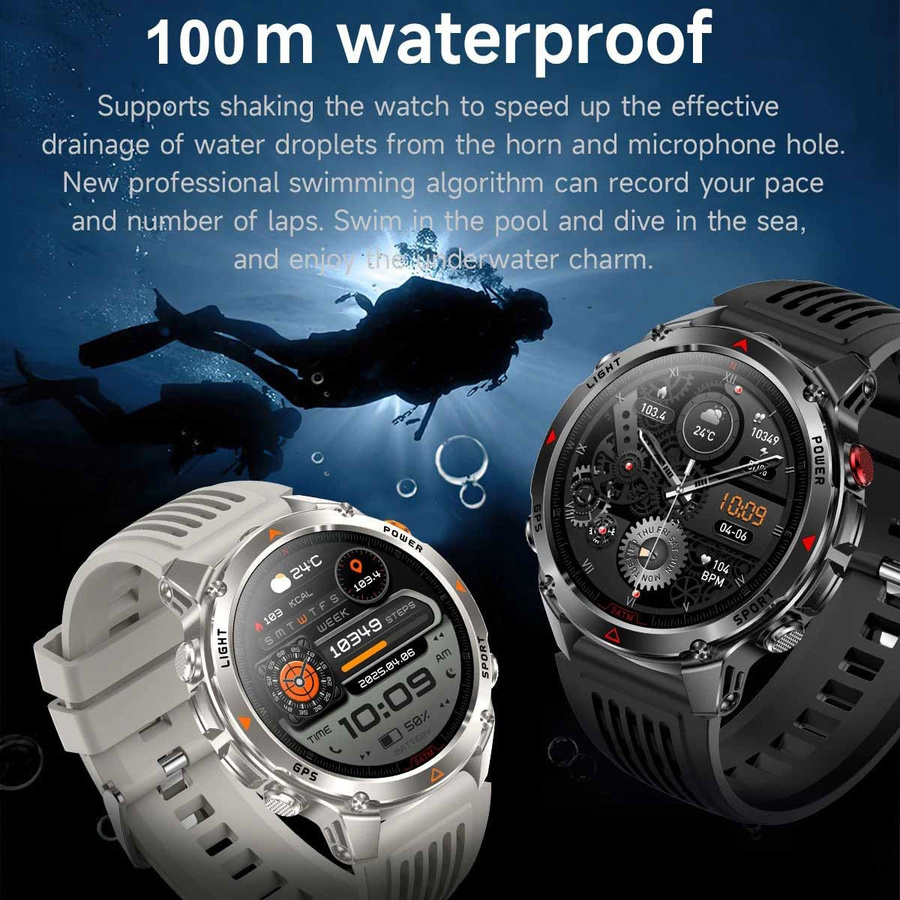 Lucky Start Smartwatch, Silber, Silikon, Herren, 10 ATM - Bild 8