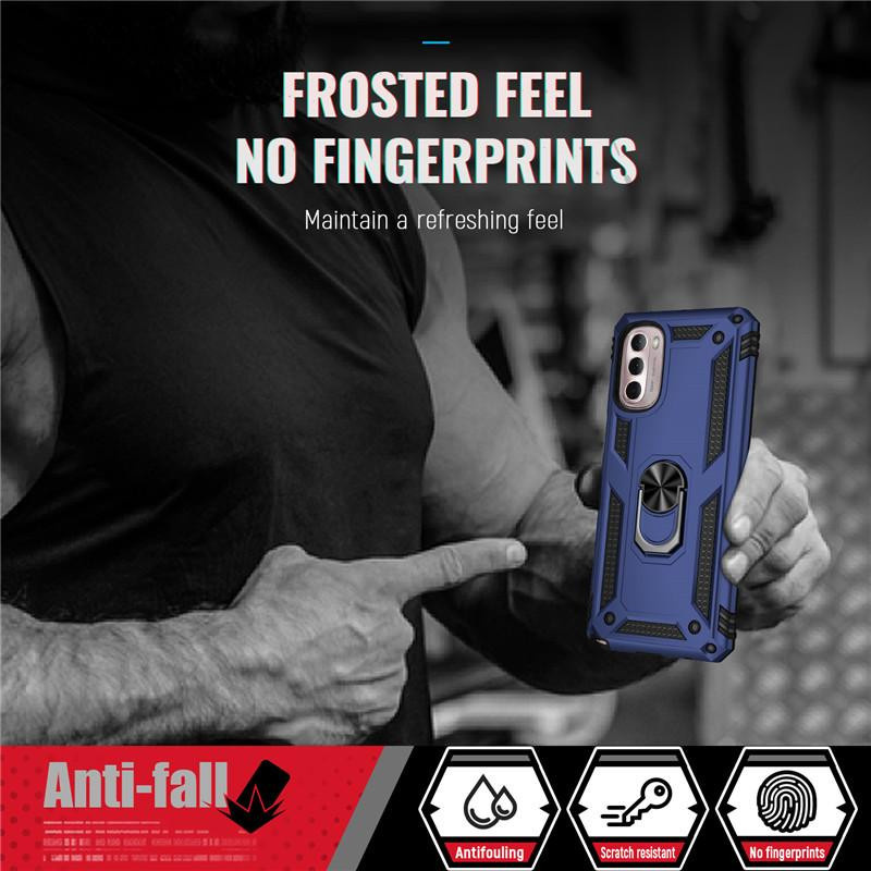 Stoßfeste Magnet-Handyhülle für Motorola Moto G Stylus 5G (2022) mit Ringhalterung in Blau - Bild 2