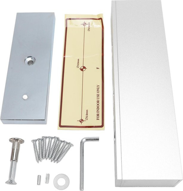 GoolRC Elektrisches Magnetschloss mit 500 kg Haltekraft, 12V Elektromagnetisches Schloss in Silber aus Aluminiumlegierung - Bild 1