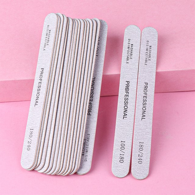 Auiezz DL Nagelfeilen aus Holz, Körnung 100/180 und 180/240, Unisex - Bild 1
