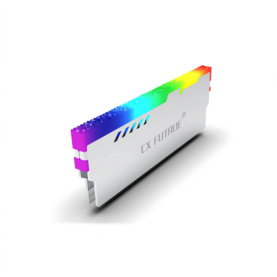 AuyiHomu ARGB RAM-Kühlkörper mit Wärmeleitpad in Weiß für DDR4 und DDR5 Speicher - Bild 2