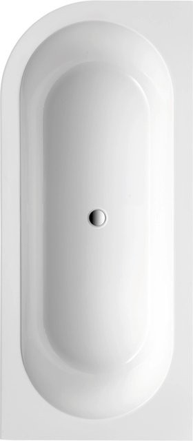 Ottofond Eck-Badewanne Modena Corner links in Schwarz-Weiß - Bild 1