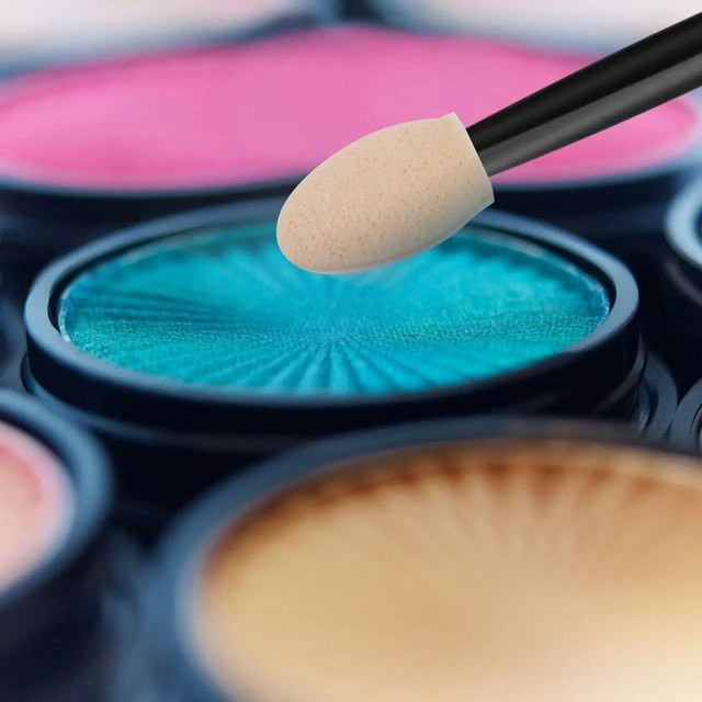 CNKESS Make-up-Applikator-Set, 100 Stück, Einweg-Lidschatten-Schwämme, Unisex - Bild 1