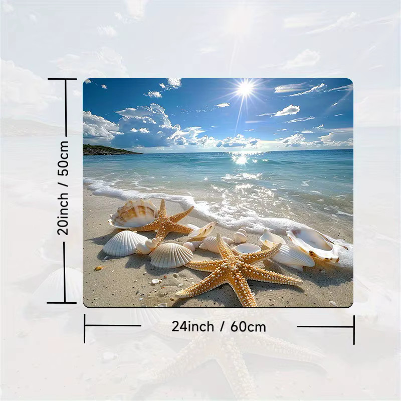 VIKAMA Schutzauflage für Waschmaschine und Trockner mit Strandmotiv in Multicolour - Bild 4