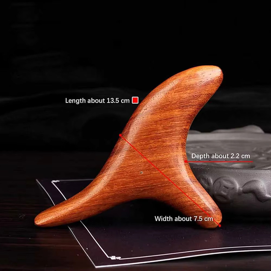 EGASSAM Holz-Gua-Sha-Massagewerkzeug, Körper, Unisex - Bild 3
