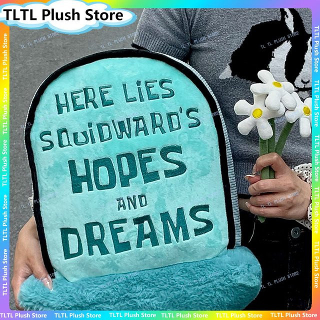 Bandai SpongeBob Squidward Tombstone Plüschtier Kissen - Bild 1