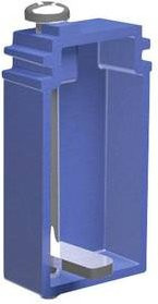 Schneider Electric Spannvorrichtung ISM50823 aus Edelstahl, 2er-Set, Silber/Blau - Bild 1