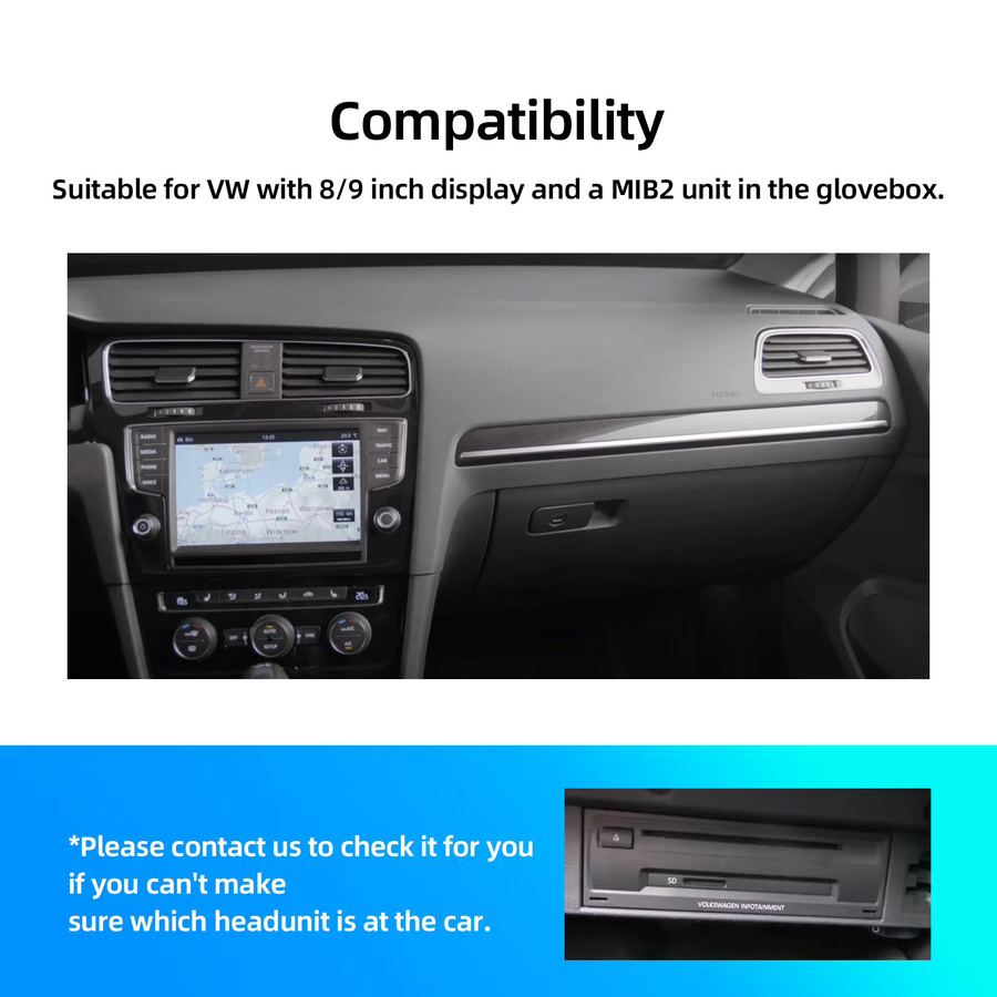 LEXXSON CarPlay und Android Auto Upgrade Decoder Box Interface Kit für VW MIB2 Plattform Golf 7, Tiguan, Lamando, Magotan und Phideon - Bild 3