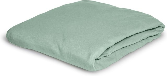 BIERBAUM Jersey Spannbetttuch 1002 in Salbei, B/T: 100 x 200 cm - Bild 1