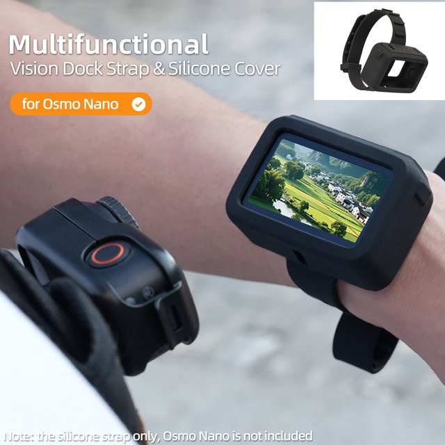 DJI Osmo Nano Mount Armband aus schwarzem Silikon, verstellbares Erweiterungsband für DJI Nano-Zubehör - Bild 1