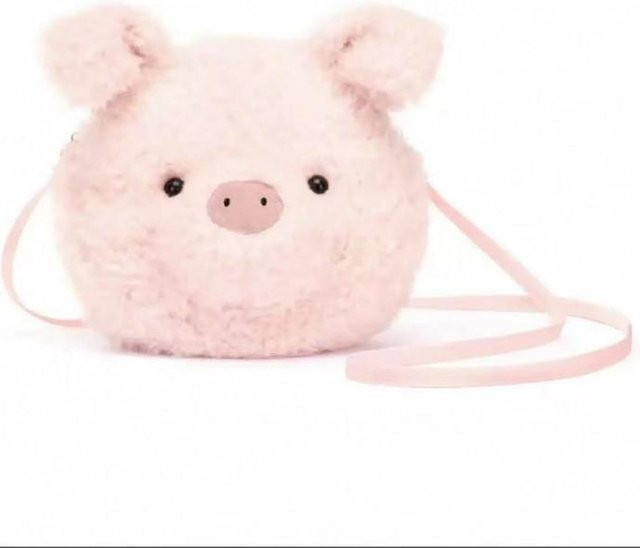 RusticLoom Croissant-Schultertasche, Pink Pig, Damen - Bild 1