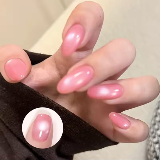 MIANEL Elsa Pink Katzenaugen-Gel-Nagellack, 10 ml, schimmernd - Bild 1
