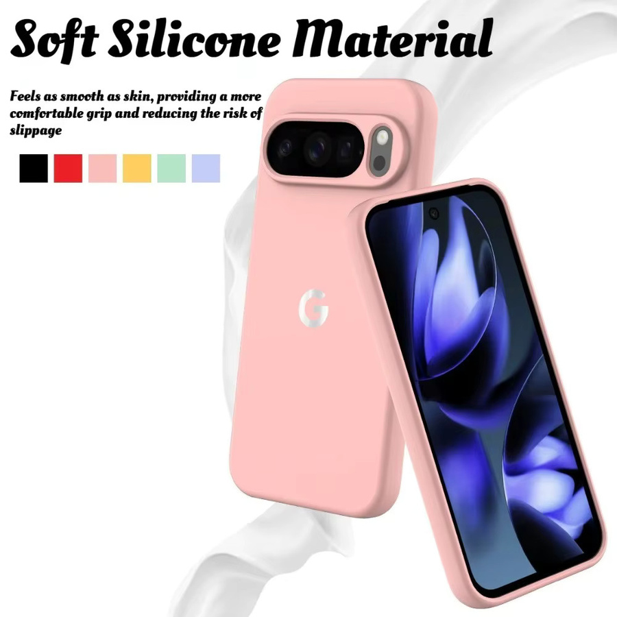 Macaron Softcase aus Flüssig-Silikon für Google Pixel 11 10 9 8 7 6 A Pro XL Schutzhülle in verschiedenen Farben - Bild 2