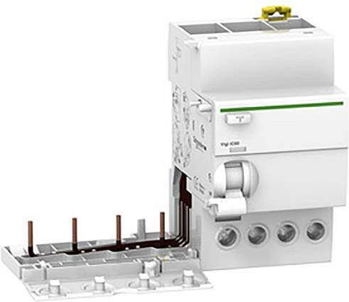 Schneider Electric FI-Block Vigi iC60L RCD, 4P, 25A, 100mA, Typ A, Rot/Weiß - Bild 1