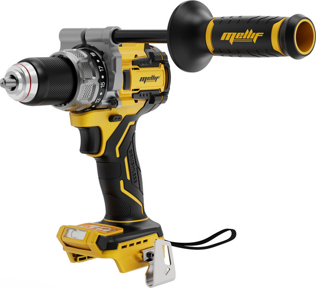 MELLIF Hochdrehmoment-Schlagbohrschrauber in Gelb, kompatibel mit DEWALT 20V MAX Akku, 110 N.m - Bild 1