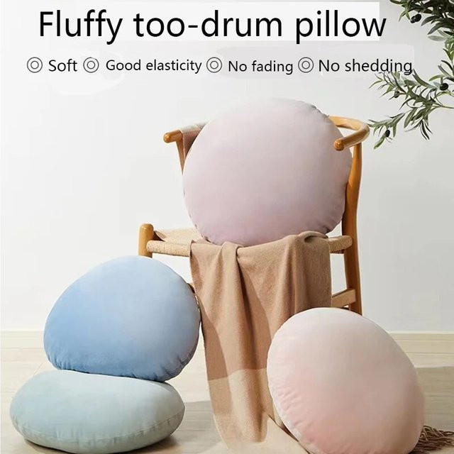 Runder Kissenbezug in Pink für Wohnzimmer und Schlafzimmer, Durchmesser: 50 cm - Bild 1