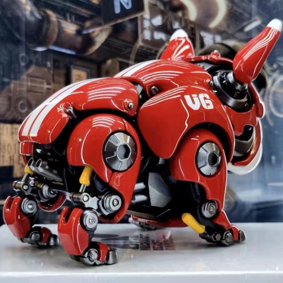 Yiran toy 1 Mechanische Hundefigur Bulldogge Puppe Gelenkbeweglich - Bild 2