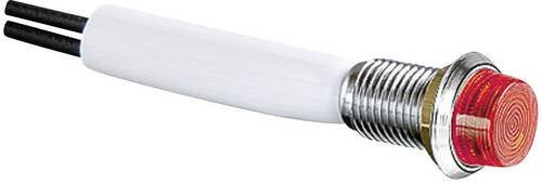 Arcolectric LED-Signalleuchte Rot 230 V/AC mit Chrom- und Messingdetails - Bild 1