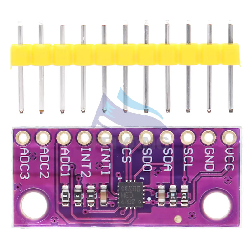 SAMIROB LIS3DH hochauflösendes dreiachsiges Beschleunigungsmessermodul in Blau für Arduino - Bild 2