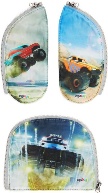 ergobag Zippies-Set Schulzubehör Cartrucks, 3-teilig, Multicolour - Bild 1