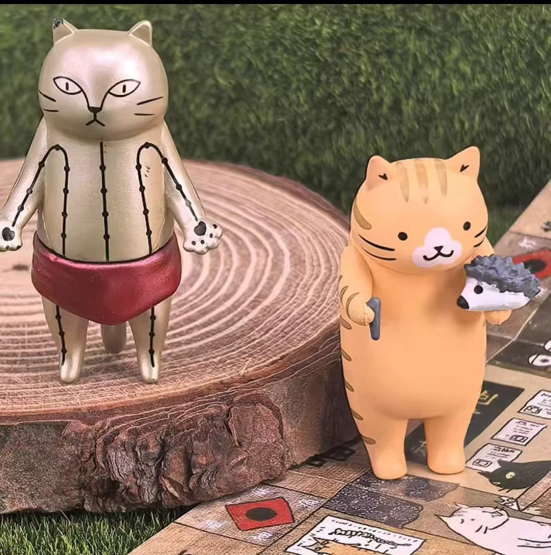 Bandai Katze Traditionelle Chinesische Medizin Akupunktur Actionfigur, Kunststoff, Bunt / Mehrfarbig - Bild 4