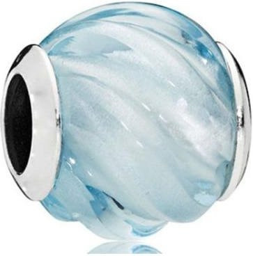 Allbestart Charms, 925 Silber, Glasperlen, Weiß, Damen - Bild 1