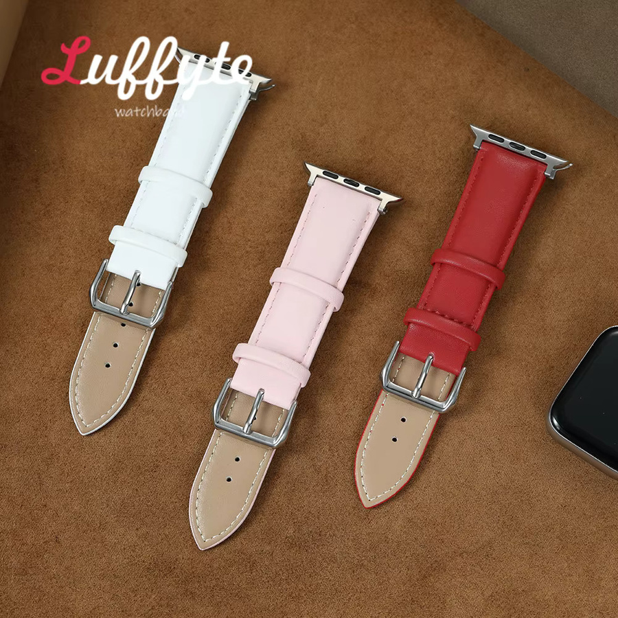 luffyte Uhrenarmband PU-Leder, Weiß, Unisex - Bild 1