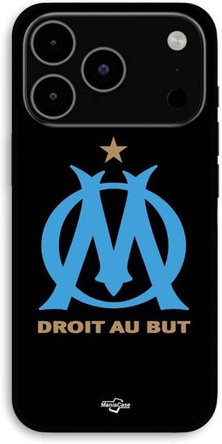 Maniacase iPhone 17 Pro Hülle mit OM Olympique de Marseille Logo in Schwarz - Bild 1