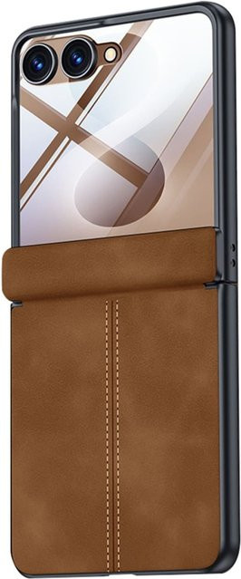 Samsung Handyhülle mit 9H Schutzglas für Galaxy Z Fold8, Galaxy Z Ultra und Galaxy Z Flip8 in Braun - Bild 1