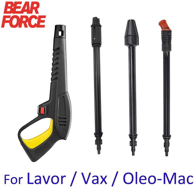 Hochdruckreiniger Pistole mit Lanze und Düse in Schwarz für Lavor, Lavorwash, Bauker, Vax, Craftsman, Generac und Oleo-Mac von BEAR FORCE - Bild 1