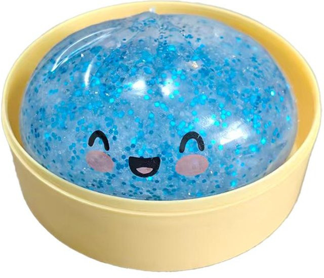 Binchi Outdoor Equipment Stress Riesenknödel Squishies Brötchen Spielzeug, Stressball, mit Glitzer - Bild 1