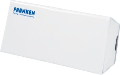 Franken Tafelwischer Z1921 für Schreib- und Magnettafeln, magnethaftend und nachfüllbar, weiß, B: 75 mm, H: 45 mm, L: 160 mm - Bild 1