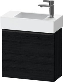 Duravit Waschtischunterschrank D-Neo mit 1 Tür, Wandmontage, Schwarz/Weiß, B: 48,4 cm, H: 44,0 cm, T: 22,2 cm - Bild 1