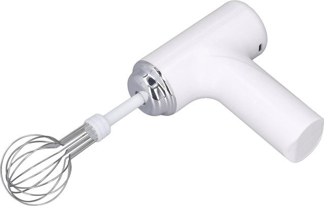 Akku-Handmixer CosyHome Elektrischer Eierschläger in Weiß für Sahne und Salatdressing - Bild 1