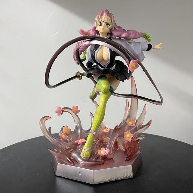 Topmix Demon Slayer Jiyu Miya Liebes Säule Ganluji Tempel Figur, grau - Bild 1