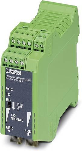 Phoenix Contact LWL-Konverter PSI-MOS-RS485W2/FO 660 T in Grün - Bild 1