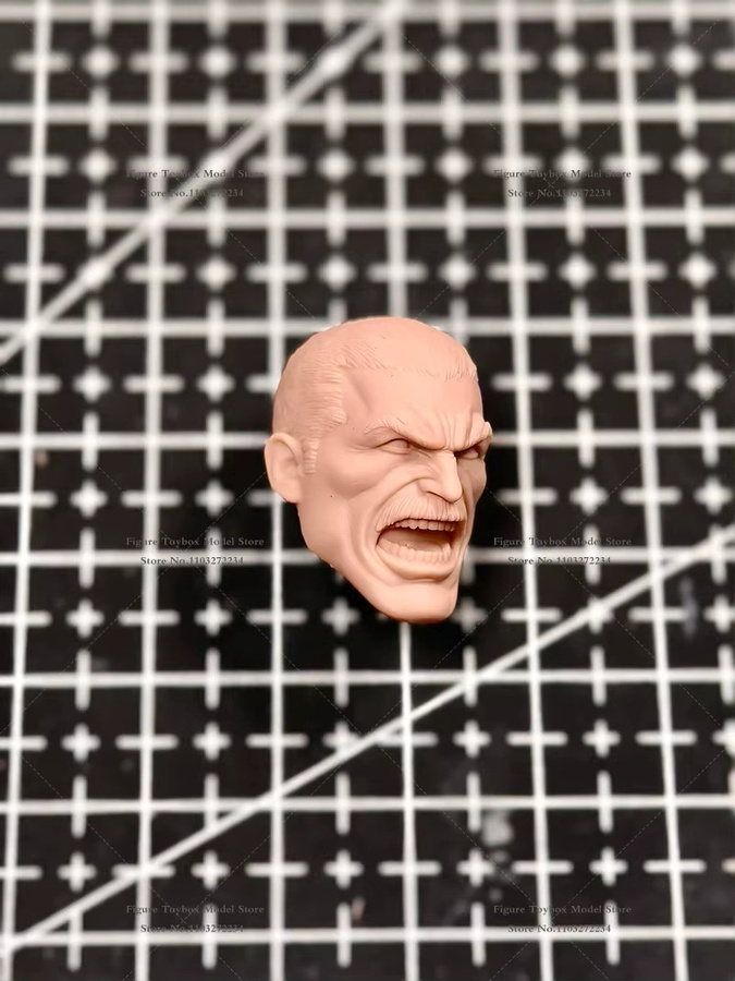 Bandai Thragg Tough Guy Man Soldier, unbemalte Kopfskulptur, weiß, Zubehör - Bild 4