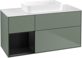 V&B Waschtischunterschrank Finion in Blau lackiert, B/T: 120 x 60 cm - Bild 1