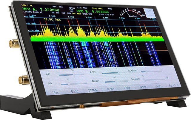 Radioberry V2.0 Beta5 Software Defined Radio HF SDR Transceiver mit DSI Display für Raspberry Pi in Schwarz - Bild 1